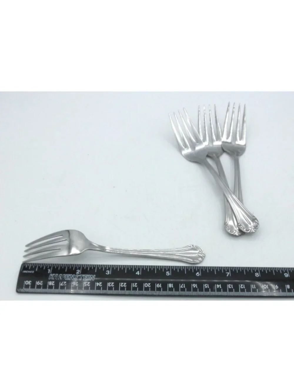Charlotte Stainless by Gibson 6.5 Inch Salad Forks set of 4 Pattern Code: GIACHA